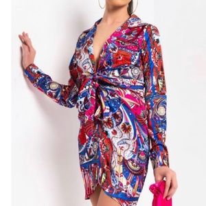 Multi Color Shirt Dress